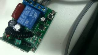 relay 220v คุมไฟ220v 10A ไร้สายผ่านคลื่นวิทยุ 1000m แยกตัวลูก8ตัว