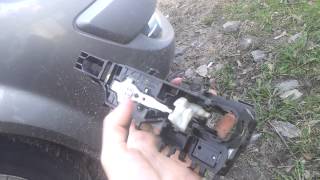Renault Scenic 2 - ремонт залипающей наружной ручки (часть 1)