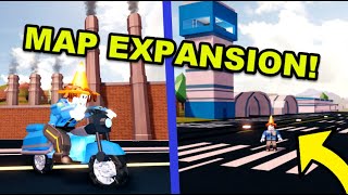 Jailbreak Map EXPANSION Update! (Roblox Alien Mode, Police Motorcycle, New Factory, Airport, Patrol)