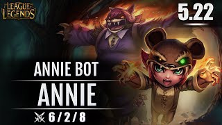 1059: Annie Bot - Annie vs Lulu Mid Season 5 - Patch 5.22 - NA SoloQ