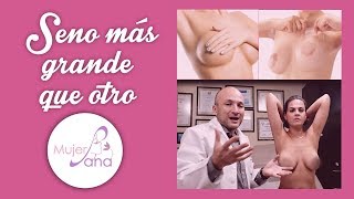 ¿Es normal tener un seno más grande que el otro?