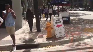 Walking in Downtown Miami