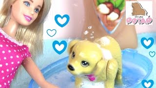 Кукла Барби – Моет Своего Щенка!!! Splish Splash Pup. Barbie. Игрушки для Девчонок. Барби Мультик