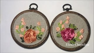 Миниатюрная вышивка лентами / Miniature embroidery with ribbons