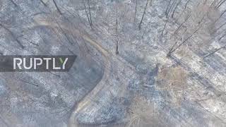 Spain: Drone captures forest calcined by wildfire in Tarragona