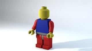 Speed Modeling Detalied Lego Man Model (Cinema 4D)