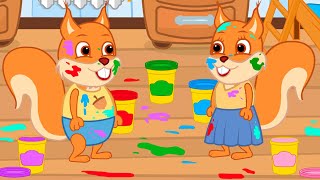 Famille d'Écureuil - Journée Des Couleurs Animé 2023 en Français