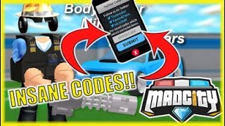 MINI GUN UPDATE + 7 NEW CODES MAD CITY! (Roblox)