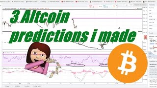 3 Recent Altcoin predictions + how I made them