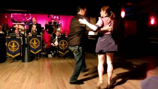 Mickey Fortenasce and Kelly Arsenault are dancing to Vince Giordano's Nighthawks' Jazznocracy