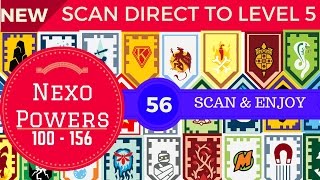 All Lego Nexo Powers (100 - 156 Latest Nexo Shields) - Scan to Level 5
