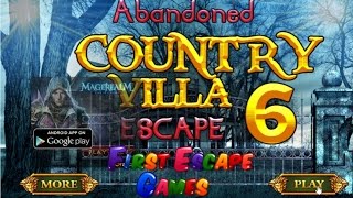 Abandoned Country Villa Escape 6 walkthrough First Escape Games.