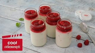 Brza panna cotta s malinama