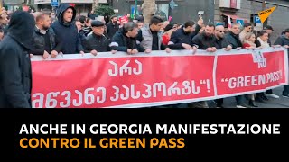 Anche in Georgia manifestazione contro il green pass