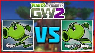 "ABILITY COMPARISON" HYPER & SUPER PEA JUMP - Plants vs Zombies Garden Warfare 2