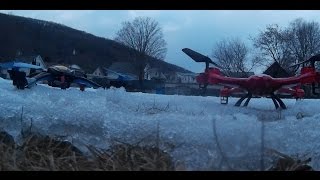 Nihui U807 and SJ X300 Quadcopter Flight Comparison