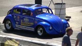 irwindale dragstrip HOT VWs DRAG DAY lightning bug match race 3/16/14
