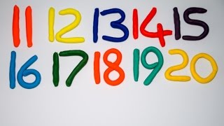 Vui học cùng Bé Bí Bo - Làm và đếm số từ 11 đến 20 bằng đất sét Play Doh - How to count from 11-20