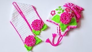 Шапочка и шарфик. Подробный мастер класс по просьбам DIY