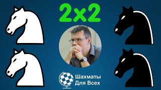 Шахматы. ДВА РАЗА по ДВА КОНЯ в одном турнире!