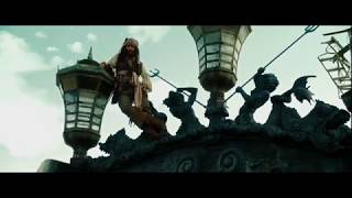 Captain Jack Sparrow escapes the Endeavor