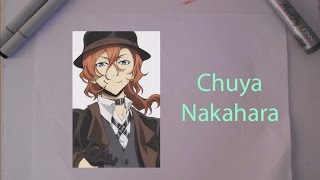 Dibujando a Chuya Nakahara de Bungou Stray Dogs