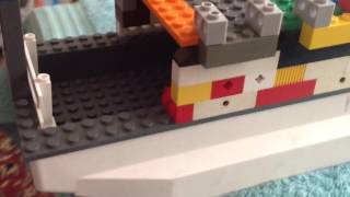 Lego Titanic sinking on maiden voyage