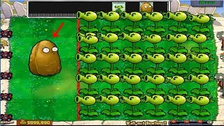 Plants vs Zombies Hack - Tall Nut Repeater vs Zombie Gargantuar vs Dr Zomboss