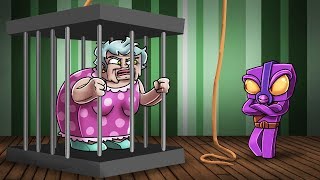 Minecraft | PSYCHO GRANDMA - LOCKED AWAY IN JAIL! (Crazy Grandparents)