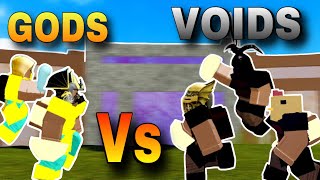INTENSE *GOD TRIBE vs VOID TRIBE* (Who would win?) | ROBLOX BOOGA BOOGA.