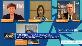 Depan Bos IMF, Sri Mulyani Curhat Mensos Korupsi Dana Covid-19