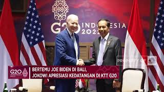 Jokowi Apresiasi Kedatangan Biden di KTT G20