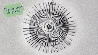 DECORACIÓN DE PARED-MANUALIDADES DE RECICLAJE