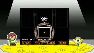 【UNDERTALE AU】Paper saving goatbro (flowey pacifist battle)【ペーパーマリオ風】