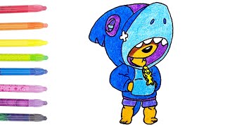 Как нарисовать Леона из brawl stars