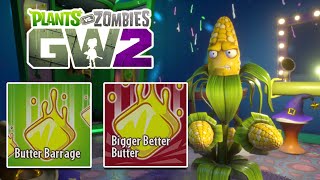 "Ability Comparison" BUTTER BARRAGE & BIGGER BETTER BUTTER - Plants vs Zombies Garden Warfare 2