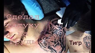 ТАТУ НА ГРУДЬ | ТИГР