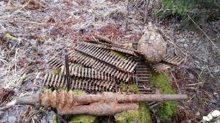WW2, пулемёт Гочкис , эхо войны, Карбусельская операция. Search relics fo ww2