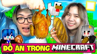 PHONG CẬN SAMMY THỬ THÁCH 24 GIỜ ĂN TOÀN ĐỒ ĂN TRONG MINECRAFT