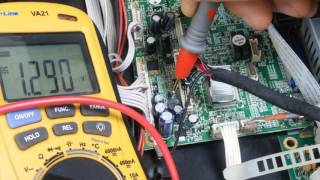 ремонт жк тв mystery mtv-1607w (шасси V1J01) не включается
