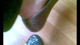Shoeplay silver ballerina