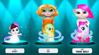 Моя Говорящая Анджела #12 платья My Little Pony подруга Диана в гостях мультик для детей