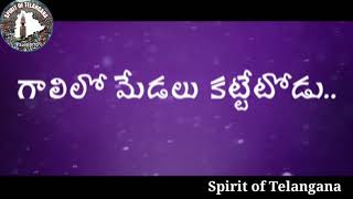 గాలిలో మెడలు కట్టేటోడు KCR Song // Epoori Somanna// Spirit of Telangana