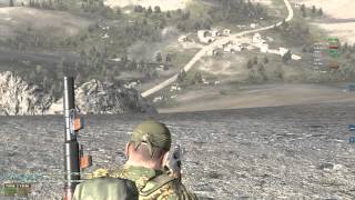Arma 2 Warfare (Артиллерия. Установка артиллерии с инженерного грузовика. Артобстрел)