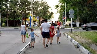 #Анапа. Тополиный проезд. Проход к морю. Закат.