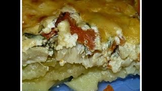 Картофельная запеканка с рыбой