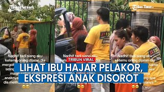 REAKSI Anak Lihat Ibunya Labrak Pelakor Selingkuhan Ayah, Netizen Iba