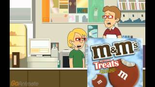 Kristin Konkle in Space M&amp;M's commercial