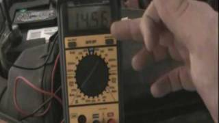 How to test your vehicles alternator using a multimeter.