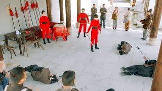 日本武士當眾挑釁中國賣藝女，嘲笑她是花拳繡腿，不料竟被她輕鬆1打4！ ️ 抗日
